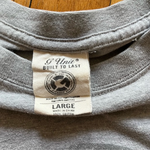 RARE G-UNIT 50 CENT CURTIS DOUBLE-SIDED PRINT Y2K SHIRT SIZE LARGE - Picture 7 of 9